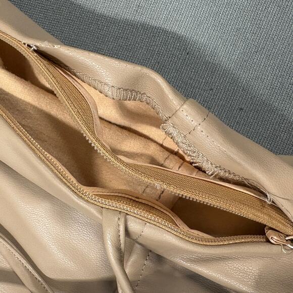 As‎ Is SUPERDOWN Chantel Faux Leather Romper in Nude Size Small - Picture 11 of 16